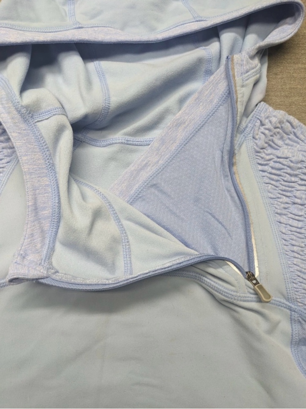 LULULEMON RUN ALPINE HOODIE PERIWINKLE SIZE 10 - Picture 5 of 11